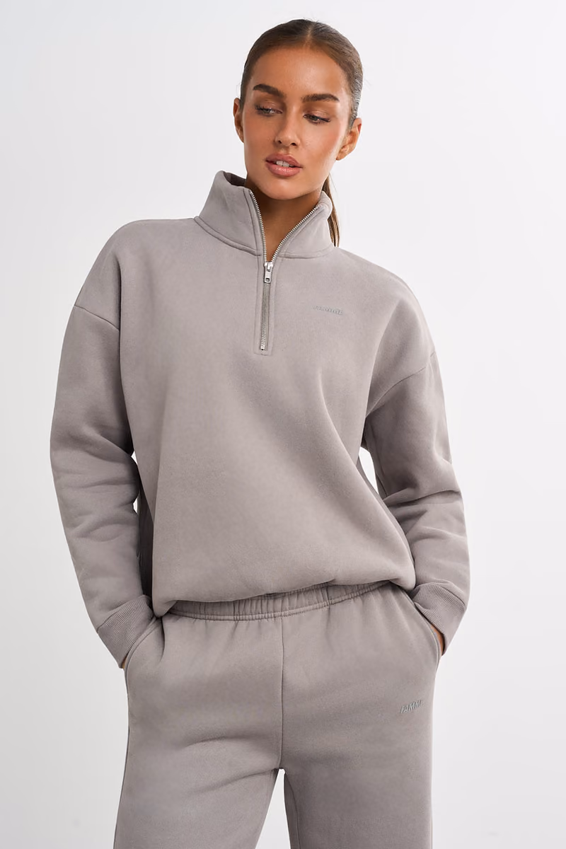 Half Zip Sweater Khaki